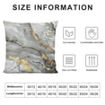 thumbnail image 5 of Nawypu  White Marble Throw Pillow Cover Abstract Creative Marbling Gold Veins Fashion Artificial Stone Pillow Case Pillowcase for Bedroom, Living Room, Cushion Sofa Standard Size, 5 of 5