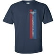 thumbnail image 3 of Fair Game Mustang Pony Stripe Ford T-Shirt-Navy-3x, 3 of 6