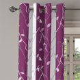 thumbnail image 3 of Ambesonne Autumn Vibes Grommet Curtain, Modern Leaves Branch, 50"x120", Mauve Off White Purple, 3 of 5