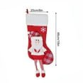 thumbnail image 3 of ToyKingdee Christmas Stocking Classic Large Stockings, Christmas Stockings with Personalized Name Tag for Family Holiday Xmas Party Decorations, 3 of 8