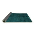 thumbnail image 2 of Ahgly Company Indoor Rectangle Abstract Turquoise Blue Modern Area Rugs, 5' x 7', 2 of 4