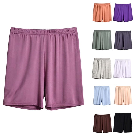 Bixock Women Pajamas Shorts Loungewear Shorts Sleep Shorts Elastic Waist Loose Soft Stretchy Daily Indoor Homewear Sleepwear Base Layer Trousers Women Clothings