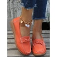 thumbnail image 5 of Fangasis Women Boat Shoes Breathable Flats Driving Loafers Work Classic Moccasin Orange 8.5, 5 of 8