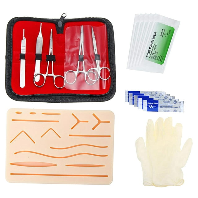 de Práctica de Suturarere Almohadilla de Suturarere de Silicona de 3 Capas Entrenamiento Simulado para Practicar Dermatología Aprendizaje Enseñ shamjiam Almohadilla de práctica de cirugía