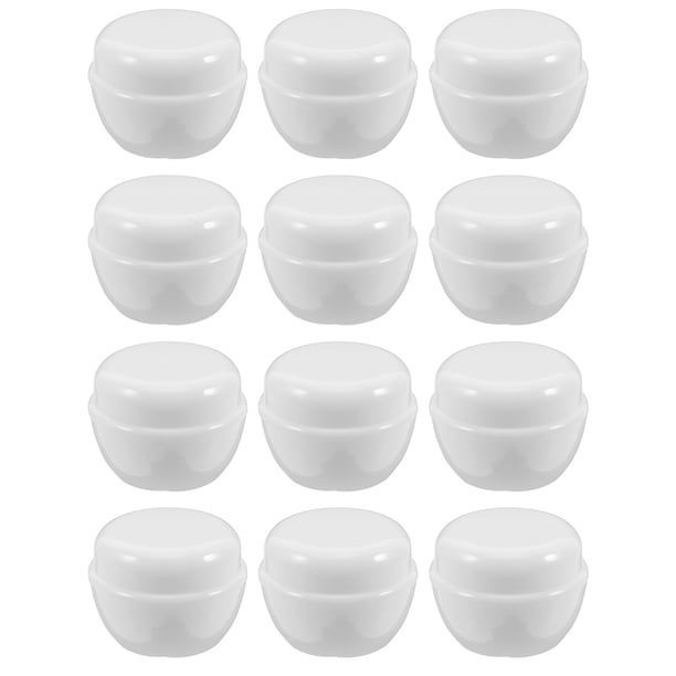 12pcs 30g Pequeños recipientes de plástico con tapas para cosméticos Bálsamo de labios Hierbas de té