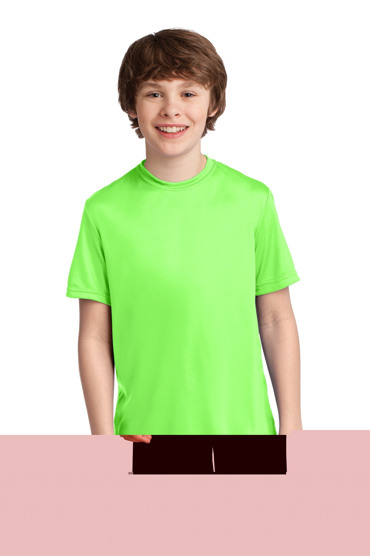 Neon Green, variant on Port & Company Youth Performance Tee-XL (Neon Green)