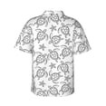 thumbnail image 3 of Haiem Sea Turtle Printed Hawaiian Shirt for Men - Men’s Casual Beach Summer Shirts - Stretch Fabric with Modern Fit-3X-Large, 3 of 9