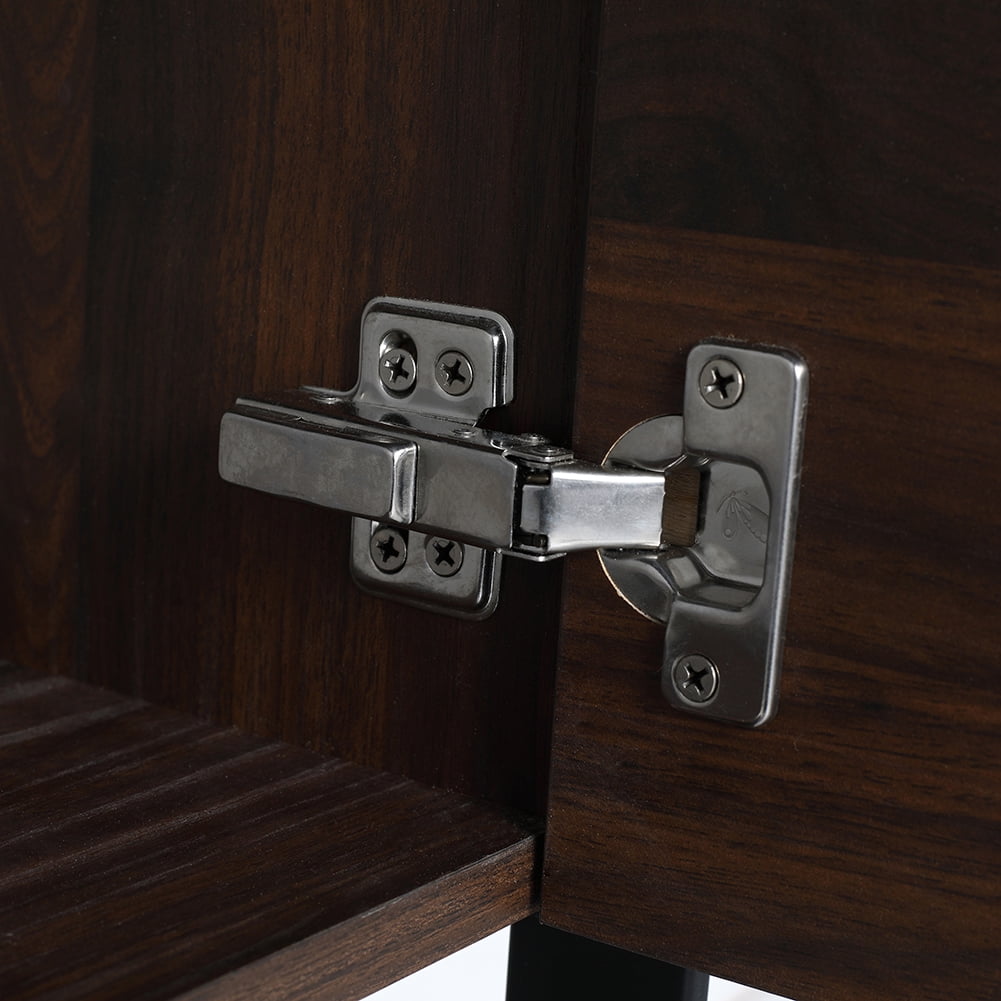 Kepooman 36" Bathroom Floating Vanity Cabinet, Contemporary Walnut Wooden Bathroom Vanity with Doors and Drawer