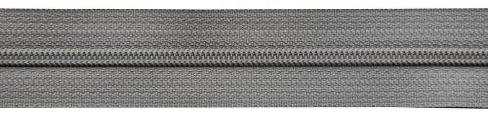 YKK #3 Coil Zipper, 7 inch Length, Pearly Grey 577 (100 Pack)