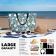 thumbnail image 5 of Easygdp Snowflake Scarf Snowman Bolsa de Viaje de Playa de Gran Capacidad, Bolsa Tote Perfecta para la Playa, Escapadas de Fin de Semana y Viajes, 5 of 7