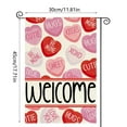 thumbnail image 3 of Happy Valentine's Day Garden Flag 12x18 Inch Double Sided For Outside Red Plaid Love Tulip Hearts Memorial Day Holiday Yard Decoration Small Flags, 3 of 5