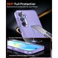 thumbnail image 3 of Funda Lanhiem para Samsung Galaxy A16 con 2 protectores de vidrio templado morados, 3 of 7
