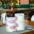 thumbnail image 3 of Yayeee Flameless Candles with Remote Flickering Battery Operated Multi Color Changing, White Grapefruit Slices, 3 of 7