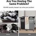 thumbnail image 6 of YOUPINS 3 Section Laundry Hamper,Clothes Laundry Basket, Large, 6 of 10