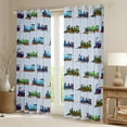 thumbnail image 2 of Manfei Kawaii Railway Train Black Out Curtains for Boys Girls,Cartoon Car Curtains Pack of 2 (42x63 Each),Transportation Theme Bedroom Curtains,Microfiber Bedroom Decor, 2 of 6