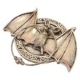 thumbnail image 1 of OULII Vintage Knocker Bat Shape Door Handles for Front Door Use 1Set, 1 of 7