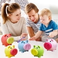 thumbnail image 3 of HUSAN Children's Candy Pig Piggy Bank Anti-Drop  Material Toy Coins Piggy Bank With Sound Children's gifts Home decor Change jar Save Money Box, 3 of 6
