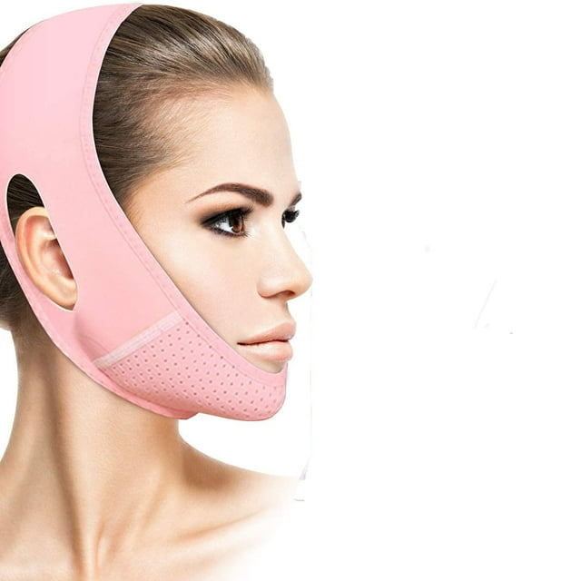 Reusable Chin Strap For Facial Contouring, Adjustable Length Double Chin Reducer With Face Lift
