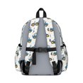 thumbnail image 3 of Tractor and Stars White Pattern Cute School Backpack with Padded Back and Adjustable Shoulder Straps 13.4"x11"x4.7", 3 of 5