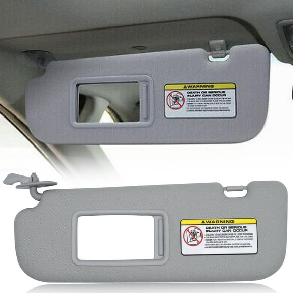 Left Driver Side Sun Visor for Hyundai Elantra 2011 2012 2013 2014 2015 with Makeup Mirror Gray