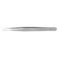 thumbnail image 1 of Eyelash Tweezers, Stainless Steel Ergonomic Eyelash Arc Shape Tweezers  For Nail Art For Eyelash Extension ST-12-Rough Handle Straight Head, 1 of 8