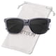 thumbnail image 2 of MEETSUN Polarized Sunglasses for Women Men Classic Retro Designer Style (Transparent Gray Frame/ Gray Lens, 54) MEETSUN MEETSUN, 2 of 2