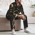 thumbnail image 7 of Lsque Skeleton Hand Rose Butterfly Pattern Long Sleeve Pajama Set for Men - Soft 2-Piece Sleepwear and Loungewear Set with Pockets, Comfy Nightwear-Large, 7 of 7