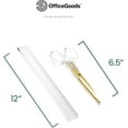 thumbnail image 5 of OfficeGoods Acrylic Desk Set with Ruler Scissor and Staple Remover Gold Home Office Supplies, 5 of 6