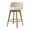 Dark Oak/Beige, variant on EYYTHUNG Adult Low Back Swivel Bar Stools Swivel Barstools Chenille Fabric Upholstered Set of 2, Beige