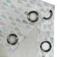 thumbnail image 4 of Ambesonne White Grommet Curtain, Droplets, 50" x 108", Multicolor, 4 of 6