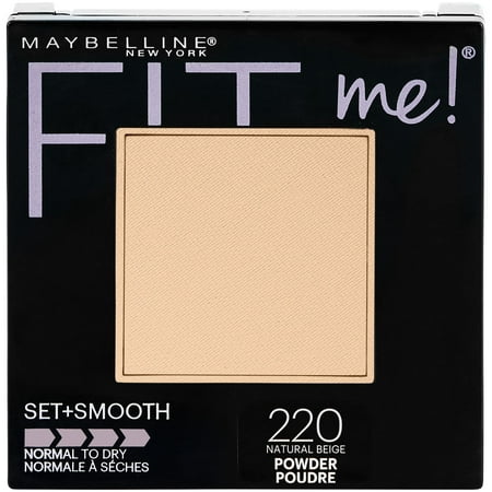 Maybelline Fit Me Set + Smooth Powder, Natural Beige, 0.3 (Best Translucent Powder Drugstore Uk)