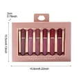 thumbnail image 2 of Kokovifyves 6 Count Lip Gloss Gift Set, Portable Daily Lip Cosmetic Kit for Women 1.9ml, 2 of 3