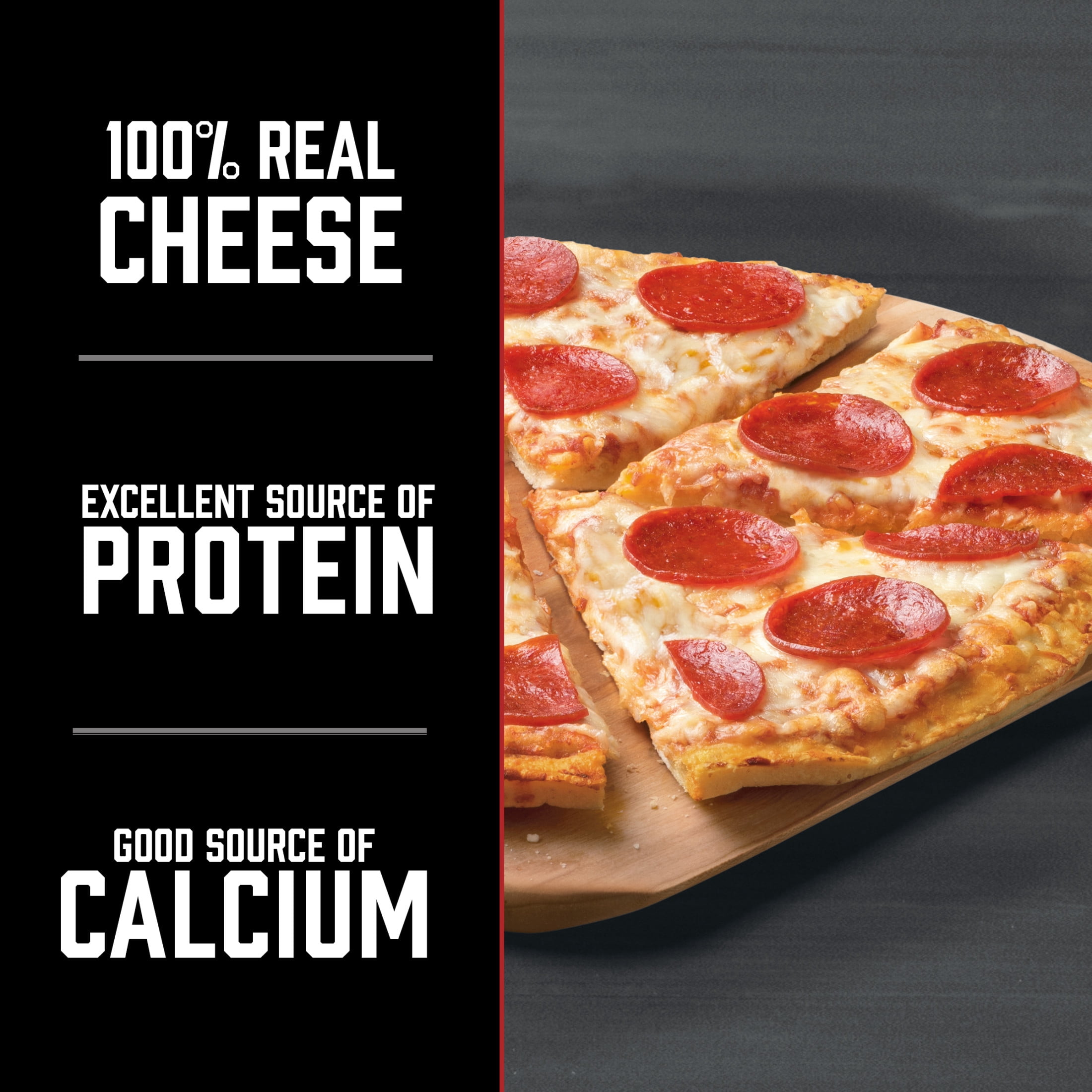 Red Baron Pepperoni Classic Crust Frozen Pizza, 20.61 oz, Mozzarella Cheese Pizza, Contains Milk, Wheat & Soy