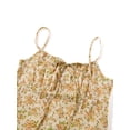 thumbnail image 4 of VISgogo - Vestido informal para mujer, estampado floral, sin mangas, cuello de tirantes, lazo en la parte inferior, vestido de playa con abertura alta VISgogo  moda, 4 of 9