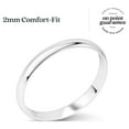 thumbnail image 7 of Kezef Sterling Silver Wedding Band Ring for Men and Women – 2mm Dome Band, 925 Silver Comfort-Fit Ring Size 5, Classic Everyday Jewelry Essential, 7 of 7