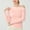 Pink, variant on USSUMA Women Long Sleeve Modal Slim Fit Shirts, Fashion One Shoulder Neck Elegant Party Tops Lightweight Casual Y2k Blouse Online Shopping