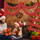 thumbnail image 4 of Xihbxyly Cintas Decorativas Navideñas de Rayas Rojas y Azules, de Plástico Duradero, Ideales para Decoración Navideña, Multiusos, Fáciles de Colgar, 5 M de Largo., 4 of 7