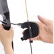 thumbnail image 3 of CHAO (Negro) Protector de brazo de tiro con arco, protector de tiro con arco ajustable con protector de dedo, protector de brazo de cuero para arco recurvo de arco compuesto, 3 of 5
