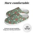 thumbnail image 6 of KLL Retro Hippie Groovy Mushroom Pattern Adult Unisex Cozy Slippers,Fuzzy Slip-on Slippers TPR Sole Slippers Comfort Plush Home Footwear for Indoor & Outdoor-8, 6 of 7