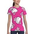 thumbnail image 5 of Hello Kitty T Shirts For Girls Boys, 3d Print Cartoon Graphics T Shirt, Youth Crewneck T-Shirt, Unisex Short Sleeve Top Tees Age 4-16 Years, 5 of 7