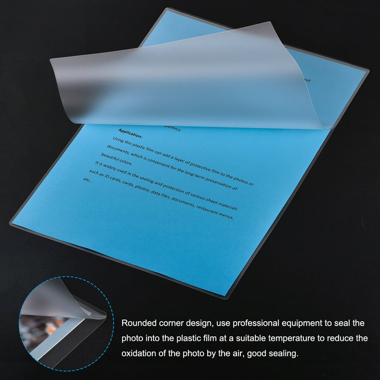 217LS2X Ktrio Laminating Sheets 8.5 x 11 Inches, 3 Mil Clear Thermal  Laminating Pouches Lamination Sheet Paper for Laminator, Round