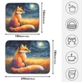 thumbnail image 2 of Ryvnso Fox Starry Night Dish Drying Mat for Kitchen Countertop 18x24 Large Dish Pad Drainer Rack Dish Sink Mats, 2 of 7