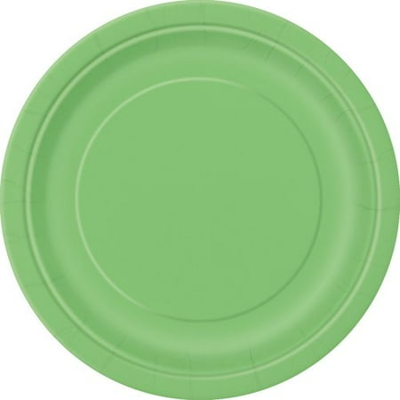Luau Party 7 Inch Plate - Paper Plates, 7 in, Lime Green, 50ct