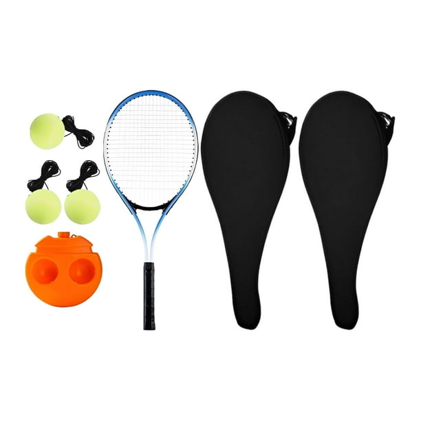 Entrenador de tenis en solitario Pelota de Equipo de entrenamiento de tenis Entrenamiento de tenis en solitario Raqueta doble 3 bolas
