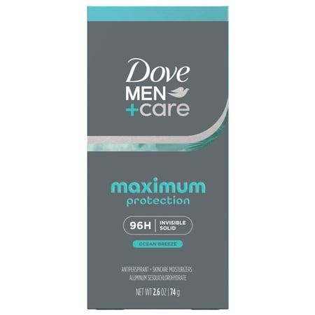 Dove Men+Care Invisible Solid Stick Maximum Protection Ocean Breeze 96-Hour Sweat Defense 2.6 oz
