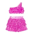 thumbnail image 5 of ATOGUTA Kids Clothes Girls Outfits Sets Summer Summer Clothing Sets Tank Tops and Skirt Cute 2 Piece Outfits Hot Pink, Size 2T-13, 5 of 6