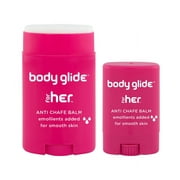 BodyGlide For Her Anti Chafe Balm, 1.5oz & 0.35oz Bundle (USA Sale Only)