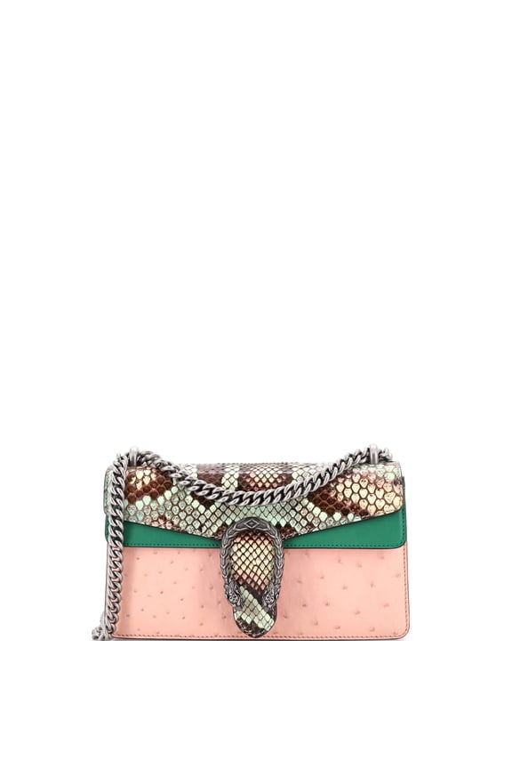 Pre-Owned Dionysus Bag Python and Ostrich Small By Rebag