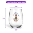 thumbnail image 5 of Happy 4th of July Patriotic Goldendoodle Marching Band Uniform Balloons Fireworks 15oz Stemless Wine Glass Mug Doodle Dog Lover Gifts Idea Wine Glasses Cup - 13009, 5 of 5