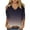 Purple, variant on 3/4 Sleeve Tunic Tops for Women Tunic Tops Casual Going Out Tops Comfy Lightweight V-Neck Cold Shoulder Tops Loose Gradient Color Blouses (Gray,XXL)